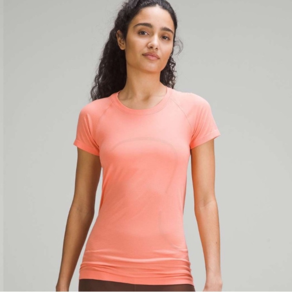 🍋 Lululemon athletica Pink Coral Short Sleeve Swiftly Tech Tee